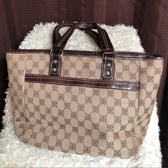 Handbags - Stylish Brown and Tan Purse.